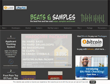 Tablet Screenshot of beatsandsamples.com